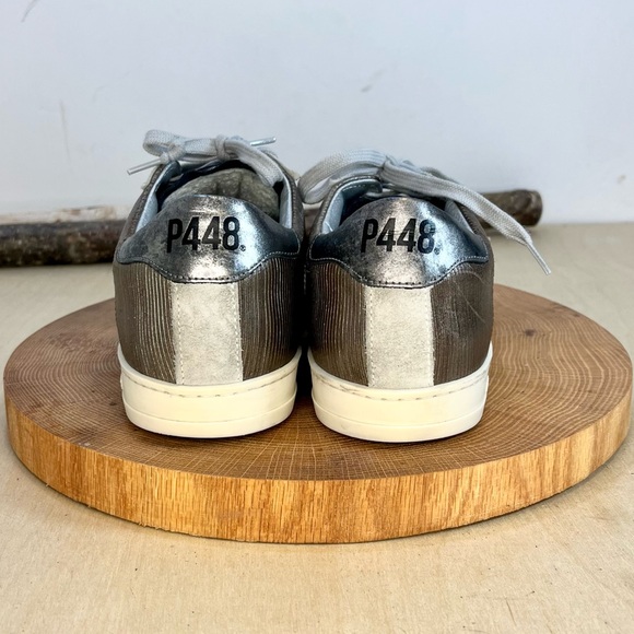 *P448 | John Sneaker in Roccia Suede Leather Low Top Sneakers Size 39/8.5-9 - Picture 8 of 16